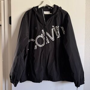 Calvin Klein Black Jacket with White Logo Accents